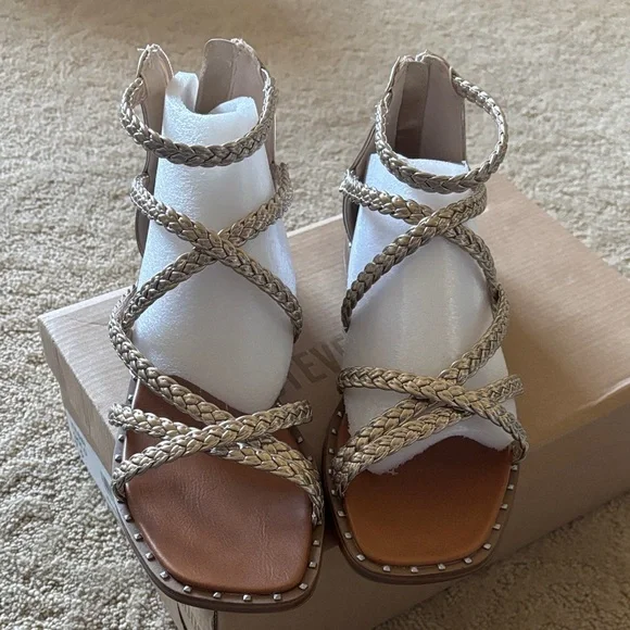 Steve Madden TESSI Gladiator Braided Sandals. NIB - Picture 2 of 5